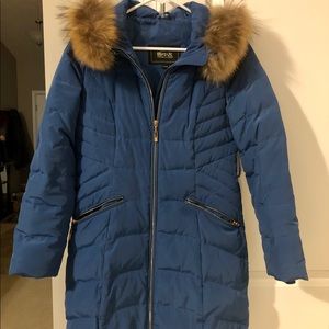 Down feather coat
